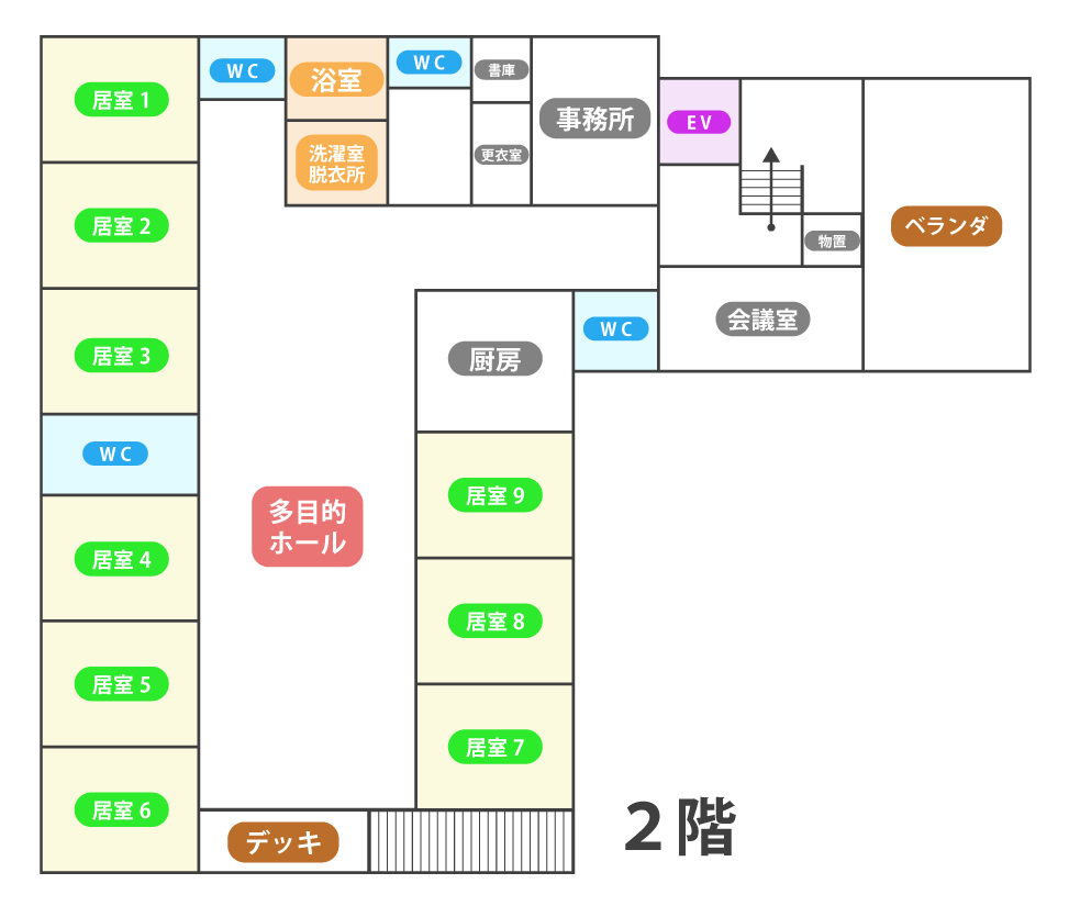 フロアマップ1階